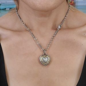 Brighton reversible heart necklace